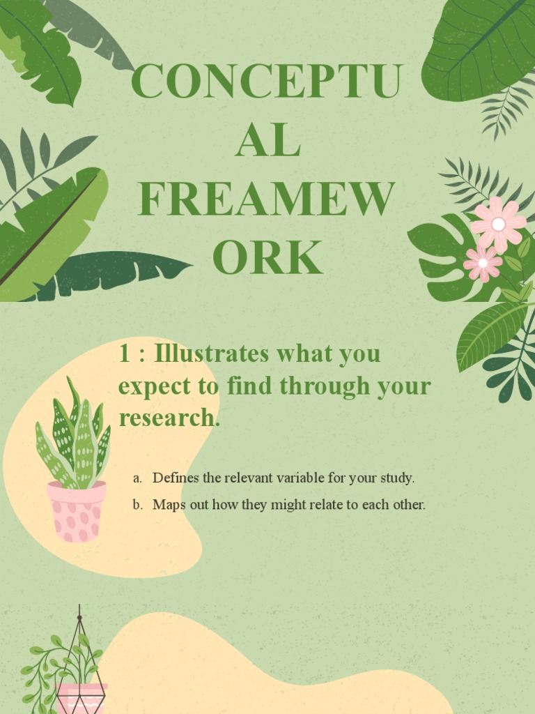 Conceptual Framework (Concept Map and Conceptual Framework vs ...