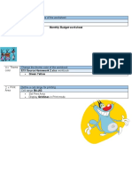 Monthly Budget Worksheet: Size Change The Page Size of The Worksheet Entire Worksheet Size A4