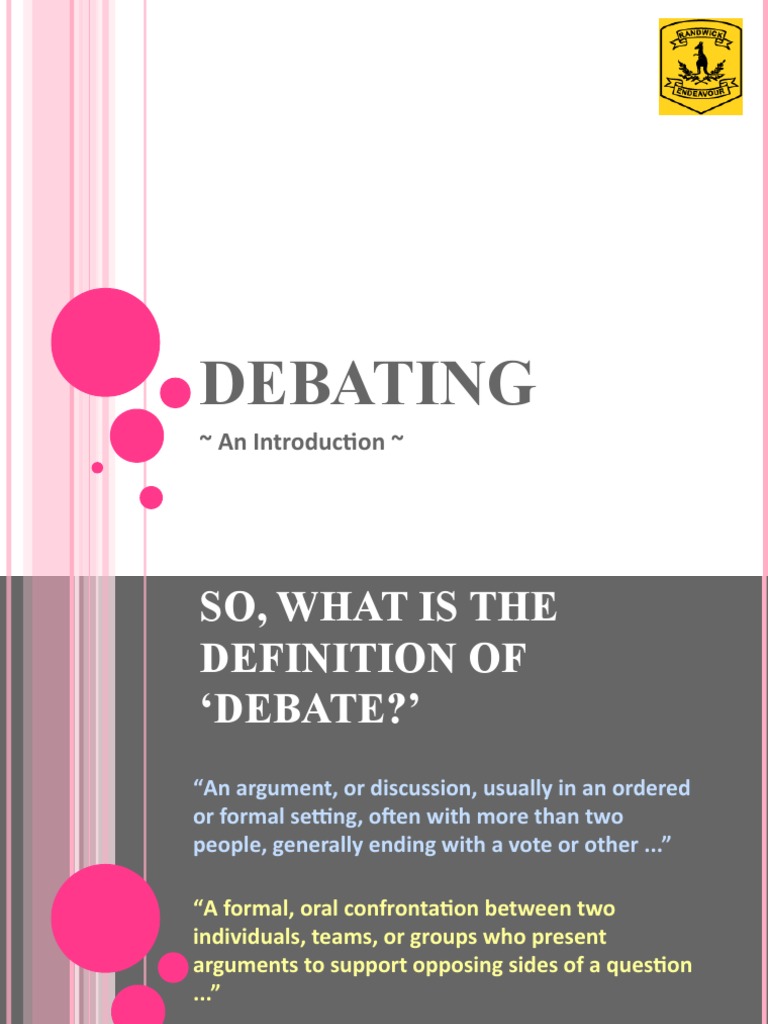 Debating Introduction | PDF