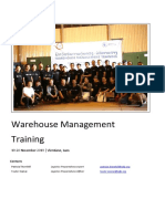 Logistics Cluster Warehouse Managment Training Report Laos 200116