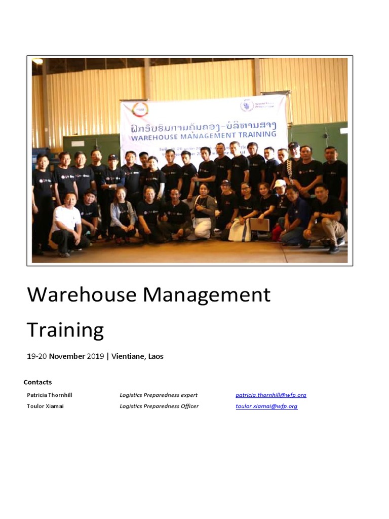 Warehouse Management Training in Lao PDR | PDF | Warehouse | Logistics