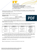 Statistics and Probaility Performance Task