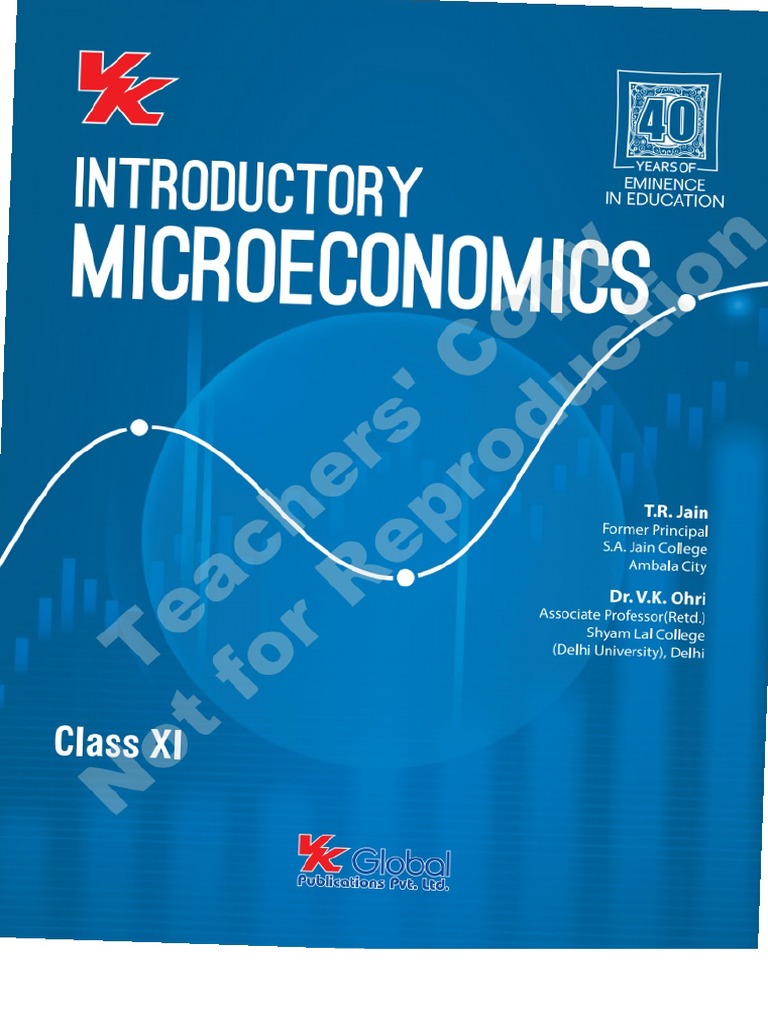 Micro Economics Class 11 Tr Jain Vk Ohri Pdf Economics Microeconomics