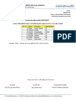 Lista Suplimentara - 27.09.2018