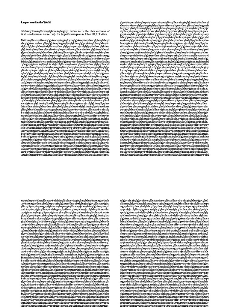 Largest Word Font