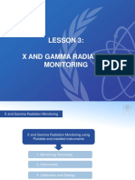 3 X and Gamma Radiation Monitoring
