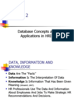Chapter 2 - Database Concepts and Applications in HRIS