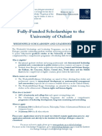 Oxford Scholarship Flyer