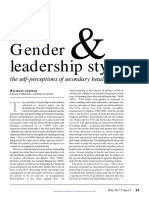 Gender and Leadership Style The Self Perception of Secondary Headteachers