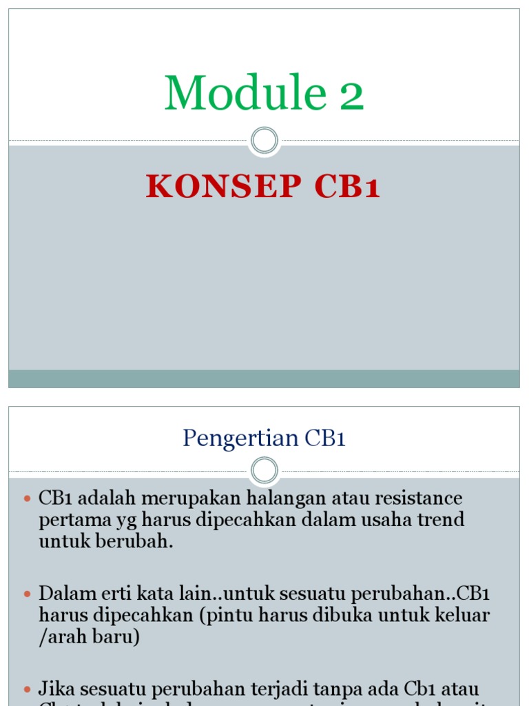 Memahami Konsep CB1 dalam Perubahan Trend | PDF