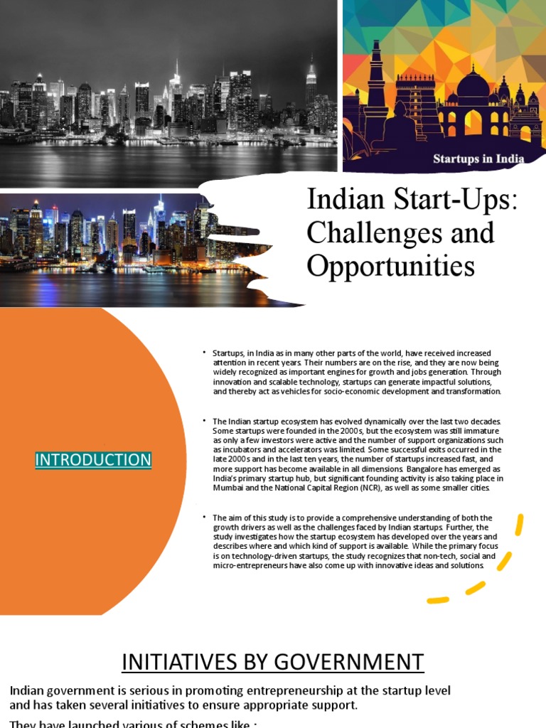 Indian Startups: Growth & Challenges | PDF | Startup Company | Small ...