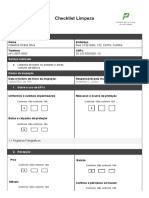 Checklist LIMPEZA