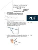 BM 201 Final Examination Paper Fall 2020