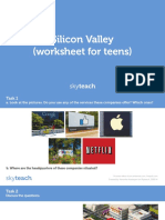Silicon Valley (Worksheet For Teens)