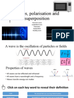 Transverse Waves Longitudinal Waves Polarisation Superposition Standing Waves