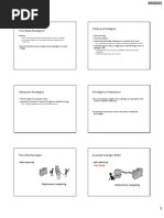 Why Study Paradigms? What Are Paradigms: Impersonal Computing Interactive Computing