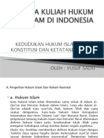 Mata Kuliah Hukum Islam Di Indonesia