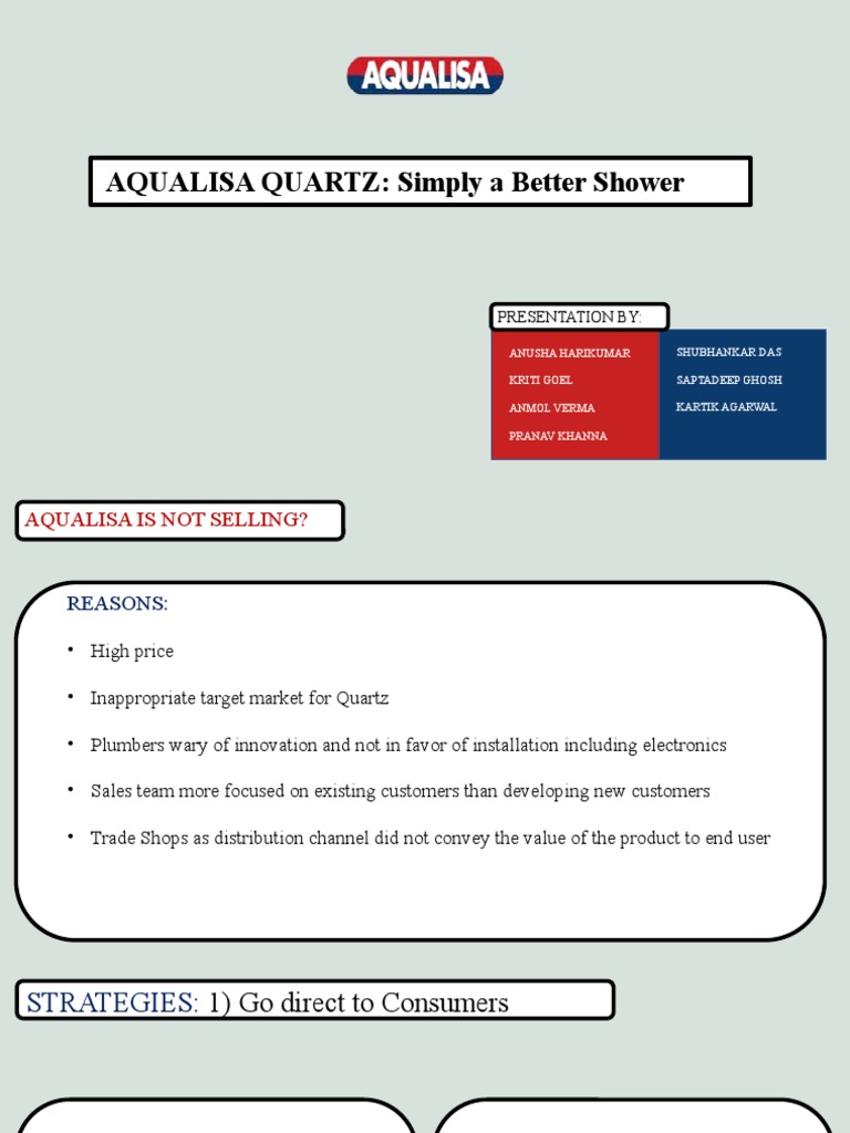 Aqualisa Case PDF Brand Sales