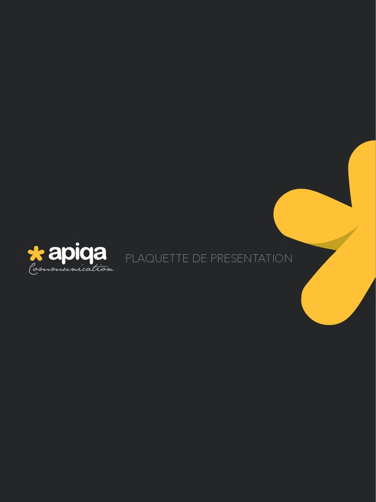 Apiqa : Agence de communication globale | PDF | Média (Communication ...