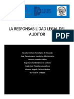 La Responsabilidad Legal Del Auditor