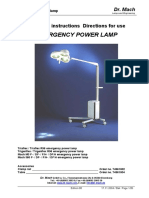 Dr. Mach Emergency Power Lamp - Manual