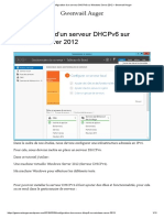 Configuration d’Un Serveur DHCPv6 Sur Windows Server 2012 – Gwenvaël Auger