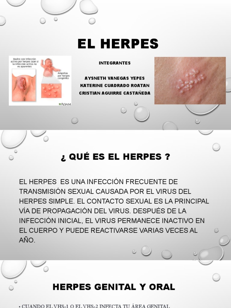 El Herpes | PDF | Herpes Simple | Infección transmitida sexualmente, image size:768x1024