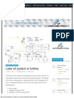 Lube Oil System in Turbine - Instrumentation Basics