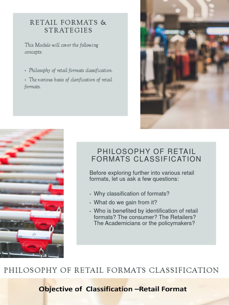 Retail Formats & Strategies Guide | PDF | Retail | Economies