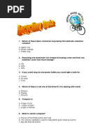 Reduce Reuse Recycle Questions and Answers | PDF | Recycling | Waste