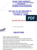 Vật Liệu Và Linh Kiện Điện Tử (Electronic Materials) COURSE ID: 402057