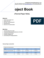 Project Book For Thermal Paper Production Line