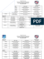 Sarhad University BBA Timetable Fall 2021