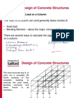 Design of Concrete Structures: Calculation of The Load On A Column