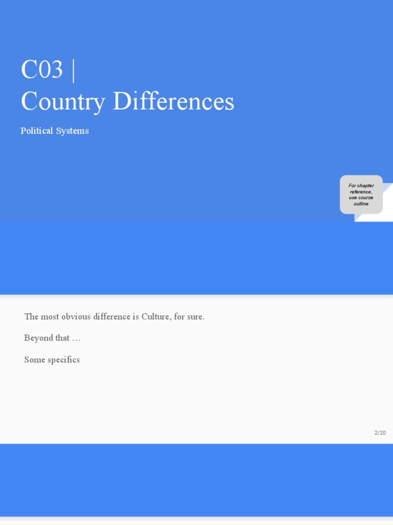 Country Differences in Political Systems | PDF | Socialism | Economic ...