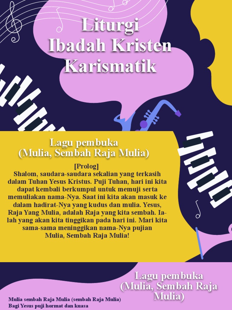 Musik Gereja Liturgi Ibadah Kristen Karismatik | PDF