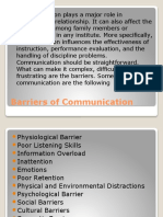 Effective communication barriers