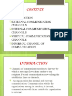 Channels of Communication