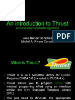 An introduction to Thrust, a CUDA library of parallel algorithms
