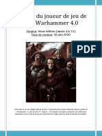 Manuel Du Joueur Warhammer V4