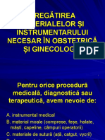 Pregatirea Instrumentarului in Obstetrica Ginecologie