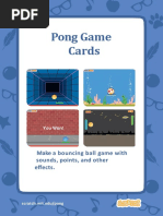 Pong Game Cards: Make A Bouncing Ball Game With Sounds, Points, and Other Effects