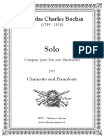 Nicholas Charles Bochsa - SOLO "Compose pour Son ami Baermann" - Clarinet and Piano