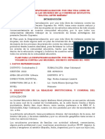 Plan Despatriarcalización vida libre violencia