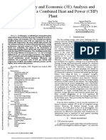 Energy, Exergy and Economic (3E) Analysis and Optimization of A Combined Heat and Power (CHP) Plant