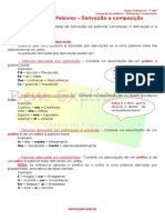 Formação de palavras por derivação e composição