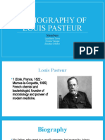Louis Pasteur bibliography highlights microbiology and vaccine contributions
