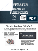 Programul Educatia dincolo de PANDEMIE(IALOMITA)