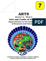 Arts7 - q2 - Week2 - Arts and Crafts of VisayasAppreciations On The Distinct Use of Elements and Principles - RO QA XANDRA MAY ENCIERTO