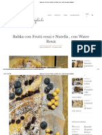 Babka Con Frutti Rossi e Nutella, Con Water Roux - Blog Di La - Maison - Fanigliulo